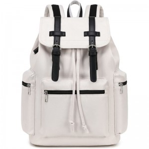 Custom Women’s Travel White Backpack Chinese Supplier