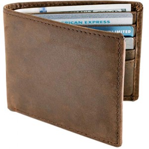 LIXUE YONGYE Extra Capacity Men RFID Wallet Leather Genuine