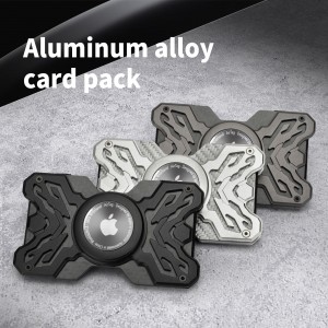 Tarjetero de aluminio Rfid Card Walle que bloquea el tarjetero emergente