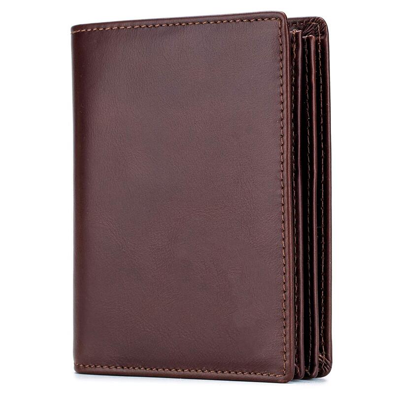 Large Capacity Genuine Leather Wallet Credit Card Holder for Men
