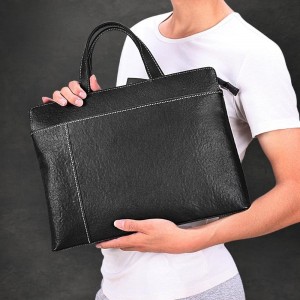 पुरुषों के व्यवसाय के लिए चमड़े का लैपटॉप ब्रीफकेस बैग