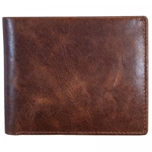 Men’s Slim RFID Blocking Soft Genuine Leather Business Wallet