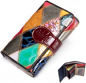 Oanpast High-End Women's Wallet En Handbag Stripe Design