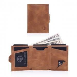 Customized Logo Wallet Men's Wallet Brown Wallet