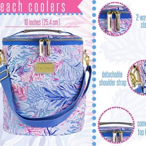 LIXUE TONGYE Зәңгәр пляж сумкасы изоляцияләнгән һәм суыткыч сумка сумкасы