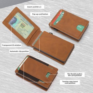 õhuke kaardihoidjaga rahakott