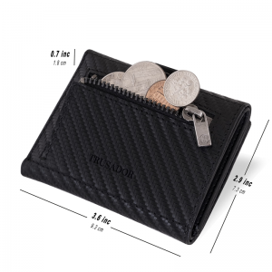 Мужской кошелек из натуральной кожи по индивидуальному заказу, черная версия
