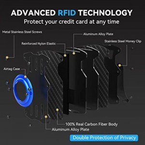 Ny metalllåda i aluminiumlåda Rfid Stöldskydds kreditkortshållare