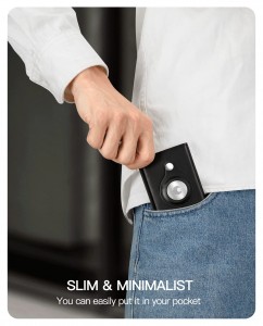 Top Seller Men Aluminum Metal Slim Minimalist Slim Credit Card Holder