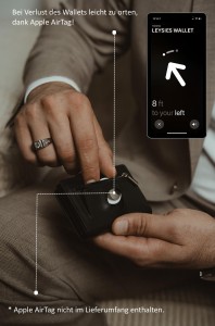 Blockerande herrplånbok Kreditkortshållare Slim plånbok i läder