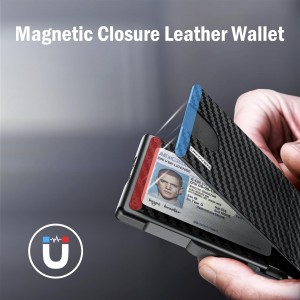 Rfid-blokkerende slanke minimalistische aluminium creditcardhouder