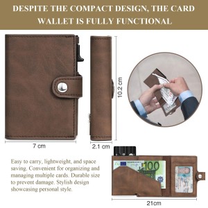 automatic pop up credit card holder wallet