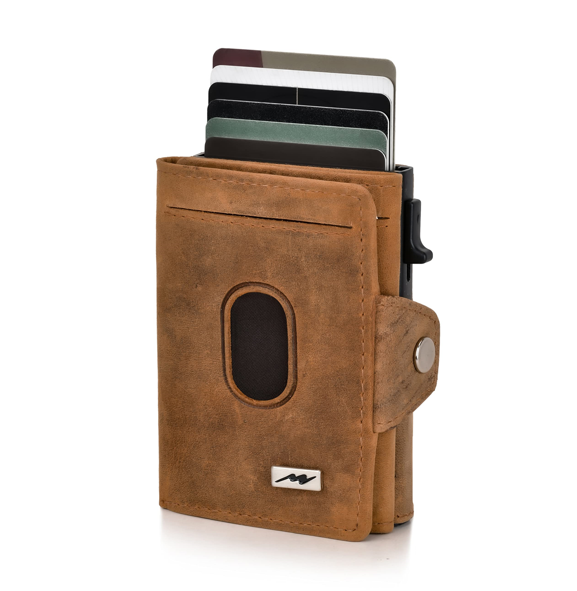 Tenké minimalistické hliníkové peněženky s blokováním RFID pro muže