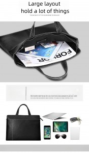 leather laptop briefcase bag for men business
