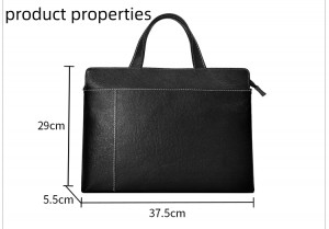 leather laptop briefcase bag for men business