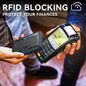 Carteira Rfid porta cartão de crédito de metal personalizada