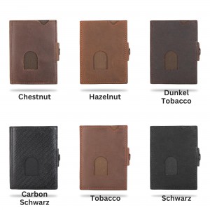Genuine Leather Bifold Wallet Coin Purse
