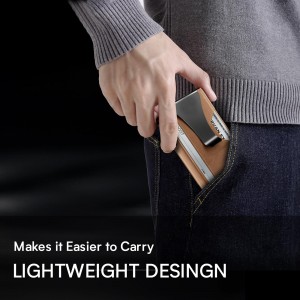 Mbajtës i personalizuar i portofolit prej alumini të dizajnit të fabrikës