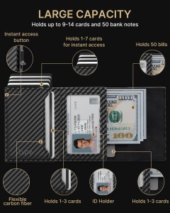 Slim Card Holder Wallet Rfid Airtag Мъжки картодържател