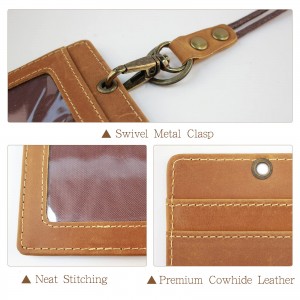 High-Quality Genuine Leather Name Badges