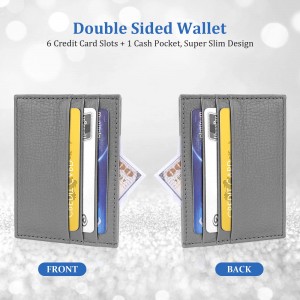 I-Rfid Blocking Slim Genuine Leather wallet indoda