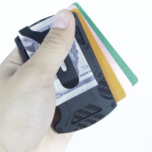 Suport din aluminiu pentru carduri de credit, metal blocant RFID