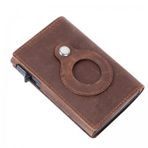 leather card holder wallet for men