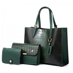 Cheap Wholesale Set Women’s Bag Red Handbag Business