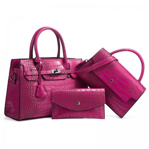 កាបូបម៉ាក LIXUE TONGYE Alligator Handbag Three-Piece Set Mother Bag