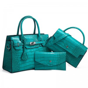 LIXUE TONGYE Alligator Handbag Three-Piece Set Mother Bag