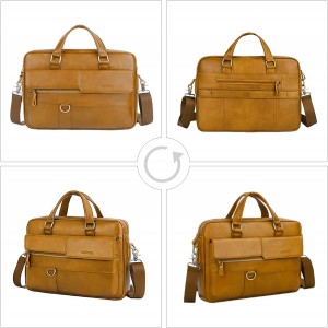 Supplier ng Panlalaking Leather Briefcase At Handbag