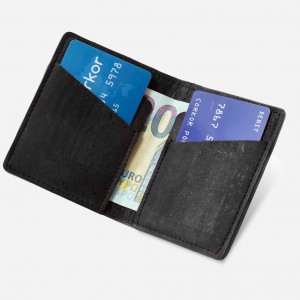 Unisex Name Card Holder Small Dompet Kulit Domba Kulit Dompet Tenun Buatan Tangan