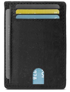 Պատվերով Vegan Slim Unisex դրամապանակ Rfid կաշվե խցանե դրամապանակ
