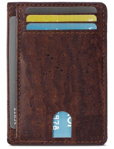 Pasadya nga Vegan Slim Unisex Purse Rfid Leather Cork Wallet