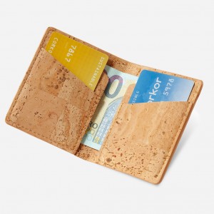 Etui na wizytówki unisex Mały, krótki, ręcznie tkany portfel ze skóry owczej