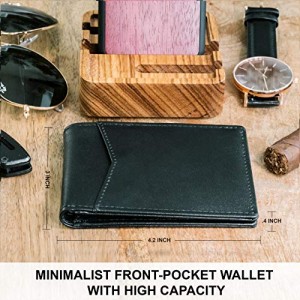 Customized RFID Men's Tri-fold Wallet Money Pocket