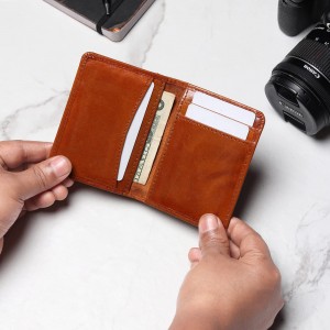 LIXUE TONGYE Мінімалістичний гаманець Двоскладний гаманець RFID