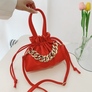 China Lotus Women's Bag Solid Handbag