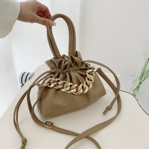 China Lotus Women's Bag Solid Handbag