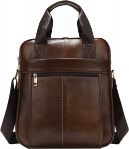 Prispôsobená kožená pánska taška poštár Oblique Straddle Bag