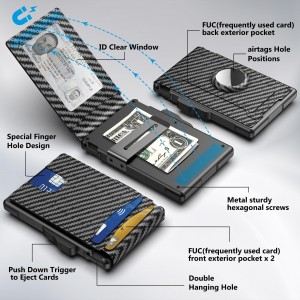 Aluminium Card Holder Wallet Metal Wallet