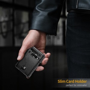 Aluminium Airtag Wallet Pop Up Rfid Credit Card Holder Wallet