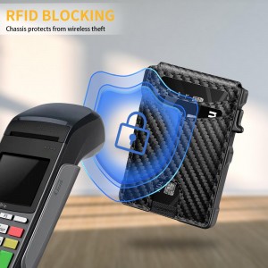 Πορτοφόλι Αλουμινίου Airtag Pop Up Πορτοφόλι κατόχου πιστωτικής κάρτας Rfid