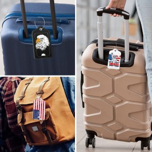 Travel Baggage Tag Name Id Personalized Premium Genuine Custom Leather Luggage Tag