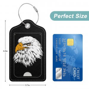Travel Baggage Tag Name Id Personalized Premium Genuine Oanpaste Leather Luggage Tag