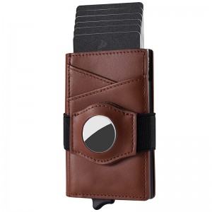 Sina fabryk Wholesale Minimalistyske Slim Rfid Leather Credit Card Holder
