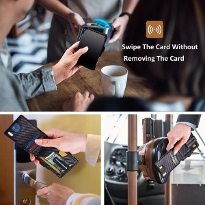 Tarjetero para tarjetas de crédito, cartera emergente, estuche delgado para tarjetas de visita