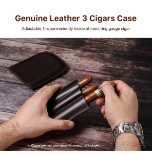 Mini nešiojamas individualiai pritaikytas reklamos dovanų prabangus kelionių 3 pirštų drėkintuvų cigarečių dėklas