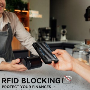 المحفظة الذكية لحامل بطاقات Rfid المنبثقة