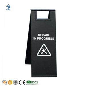 Foldable Stainless Steel Repair In Progress Warning Sign